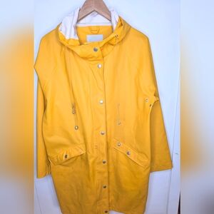 😀Ichi Ihtazi Yellow Raincoat. Danish Designed High Quality, Good Condition